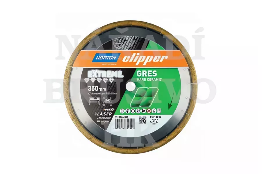 Diamantový kotouč 450x25,4 PRO BETON na zralý beton, armovaný beton, tvrdé materiály, stavební materiály Norton Clipper