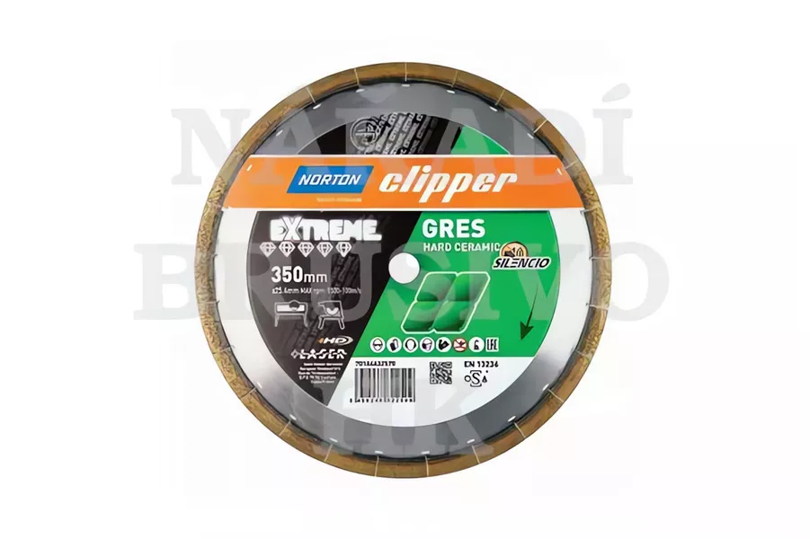 Diamantový kotouč 500x25,4 PRO BETON na zralý beton, armovaný beton, tvrdé materiály, stavební materiály Norton Clipper