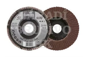 Lamelový brusný kotouč 115 x 22,23 P 80 SLTO Normalkorund na ocel, litinu, plast, dřevo