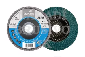 Lamelový brusný kotouč 125 x 22,23 P 60 SLTO BASE-X ZK na nerez, ocel, litinu, titan