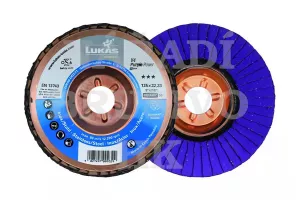Lamelový kotouč 125x22,23 P 36 V4 PURPLE POWER talířový na nerez, ocel, hliník, titan a litinu
