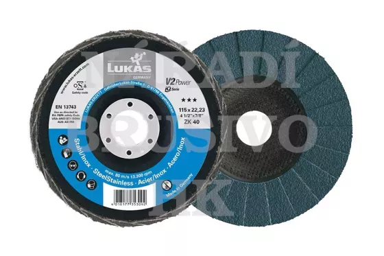 Lamelový kotouč 178x22,23 P 40 V2 POWER OCEL talířový na ocel Lukas