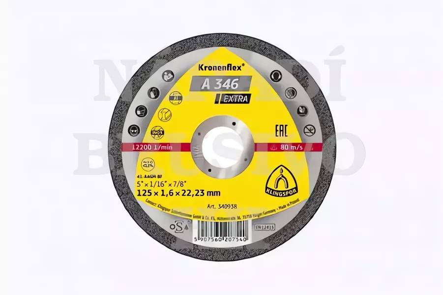 Řezný kotouč 230x1,9x22,23 A346 EXTRA na nerez Klingspor