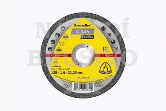 Řezný kotouč 230x1,9x22,23 A346 EXTRA na nerez Klingspor