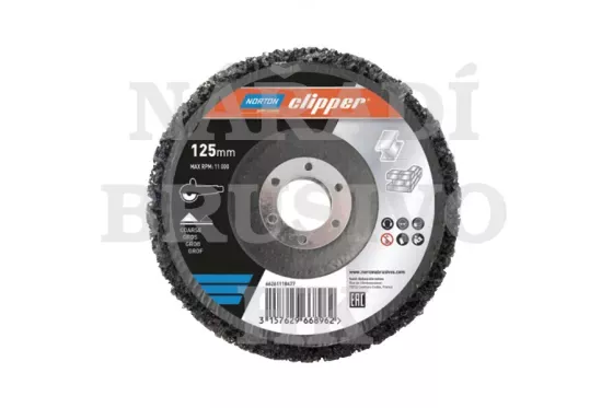 Čistící disk 115x22,23 EXTRA CORSE RAPID STRIP na odstaňování koroze, nečistot, kuliček po svařování, okují apod. z kovu Norton