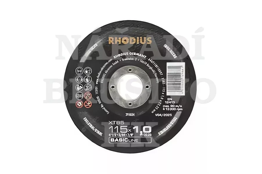 Řezný kotouč 115x1,0x22,23 XT85 BASICline na nerez a ocel AKCE NA 1000 KS Rhodius